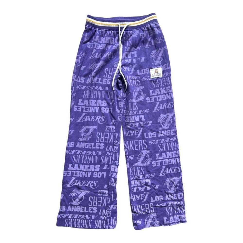 Womens NBA Los Angeles Lakers Purple Wide Leg Sweatpants - Sz XS